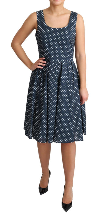 Polka Dot Sleeveless A-line Dress