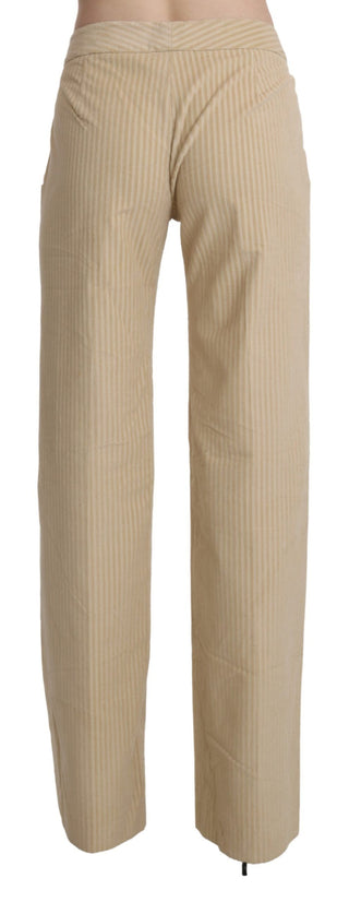 Chic Beige High-waist Wide Leg Pants