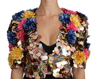 Enchanted Sicily Crystal-embellished Short Jacket