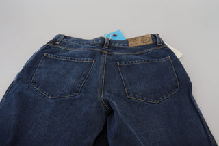 Chic Flared Cotton Denim Jeans