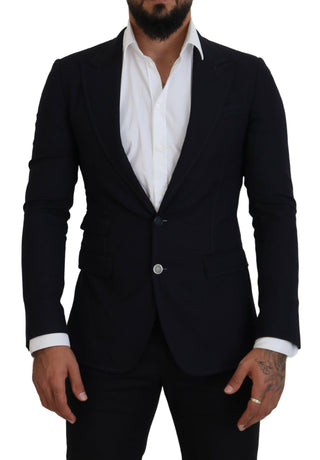 Elegant Black Single-breasted Blazer