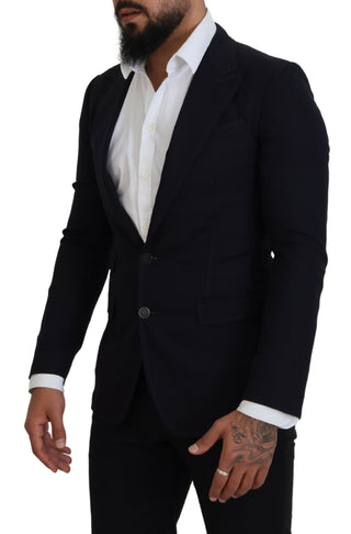 Elegant Black Single-breasted Blazer