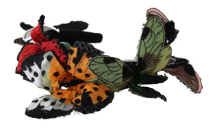 Elegant Silk Floral Butterfly Headband