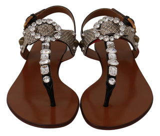 Elegant Strappy Sandals With Exotic Charm