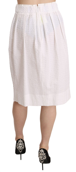 Elegant White Pencil Skirt