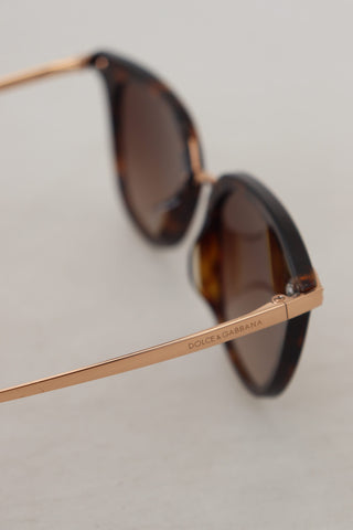 Irregular Brown Acetate Sunglasses For Women