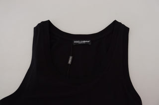 Elegant Black Tank Top T-shirt