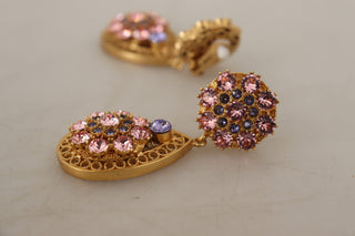 Baroque Multicolor Crystal Dangle Earrings