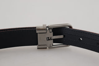 Elegant Red Leather Belt With Metal Buckle