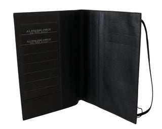 Elegant Leather Passport Wallet - Sleek Travel Essential