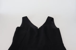 Elegant Black Lace Detail Mini Dress
