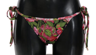 Elegant Rose Pattern Bikini Bottom