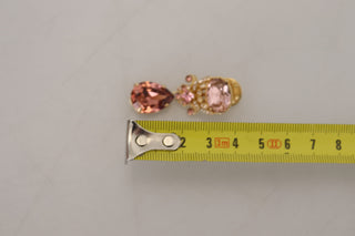 Exquisite Gold-toned Crystal Brooch