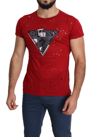 Radiant Red Cotton Tee Perfect For Everyday Style