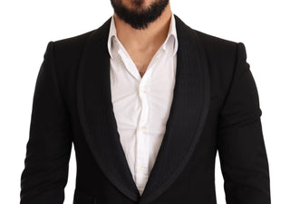 Elegant Black Slim Fit Formal Blazer