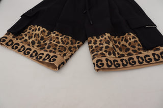 Chic Leopard Print Casual Shorts