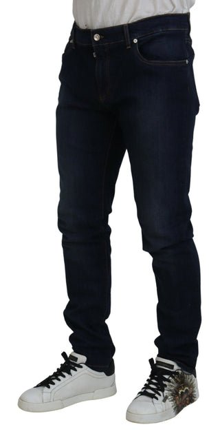 Sleek Skinny Jeans In Dark Blue