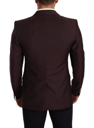 Elegant Purple Slim Fit Blazer