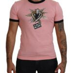 Pink DG Sacred Heart Print Casual T-shirt