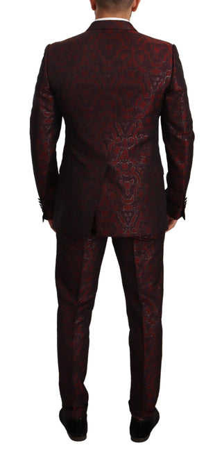 Elegant Red Martini Three Piece Suit