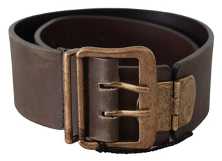 Elegant Leather Fashion Belt In Rich Brown