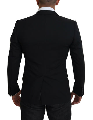 Elegant Black Martini Two-piece Suit