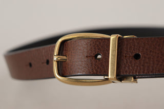 Elegant Leather Belt With Engraved Buckle