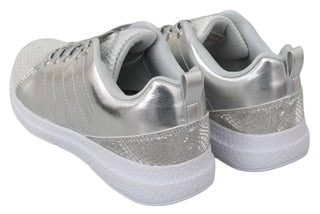 Sleek Silver Sneakers For Trendsetters