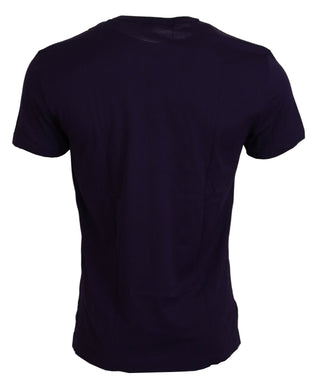 Elegant Purple Cotton T-Shirt