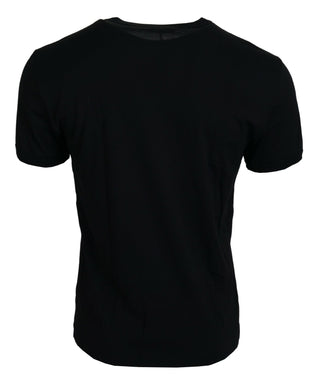 Elegant Black Cotton T-Shirt