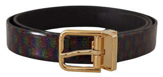 Elegant Vernice Leather Belt With Silver Buckle