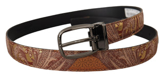 Multicolor Leather Signature Belt