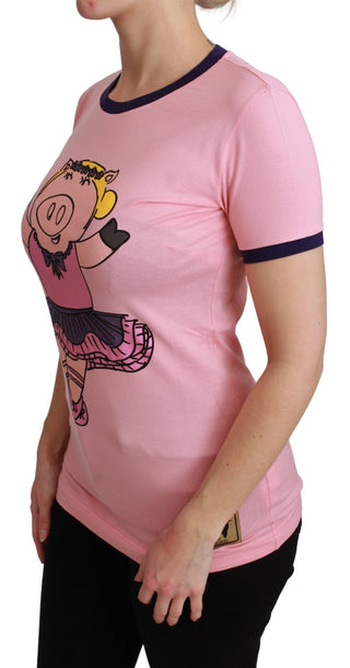 Pink Crewneck Year Of The Pig T-shirt