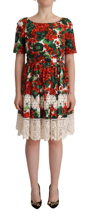 Floral Shift Short Sleeve Dress