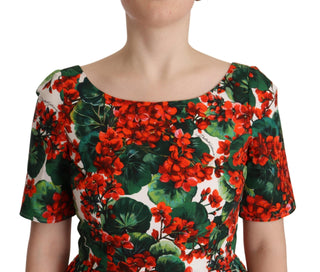 Floral Shift Short Sleeve Dress