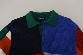 Pullover Sweater In Multicolor Stripes