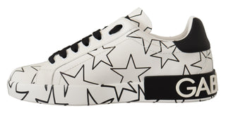 Elegant Star-patterned Low-top Sneakers