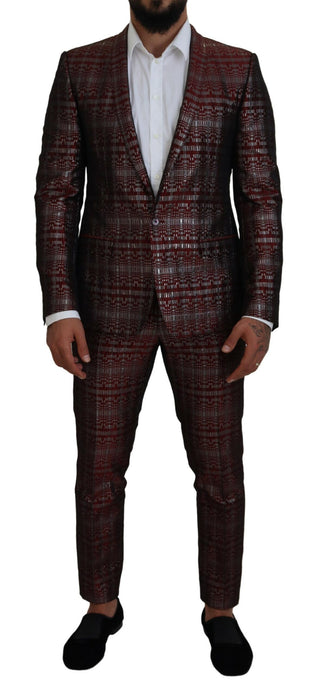 Bordeaux Fantasy Slim Fit Two-piece Suit