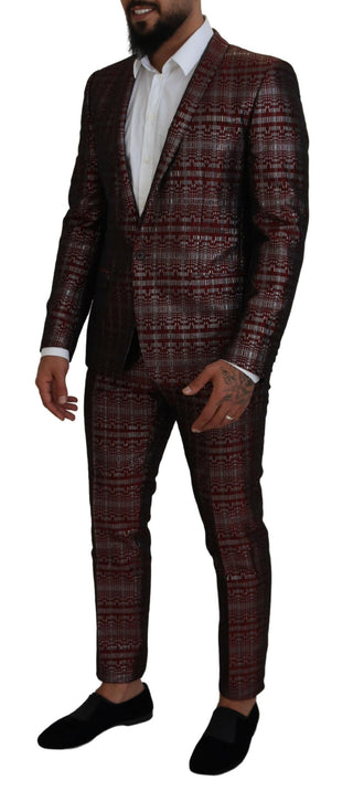 Bordeaux Fantasy Slim Fit Two-piece Suit