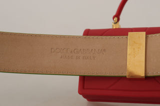 Elegant Leather Belt With Mini Bag Accessory