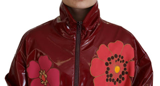 Maroon Floral Luxe Jacket