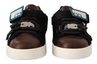 Shearling-trimmed Leather Sneakers