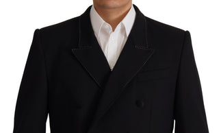 Elegant Double Breasted Wool Blazer