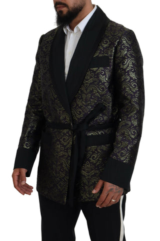 Gold Jacquard Robe Jacket