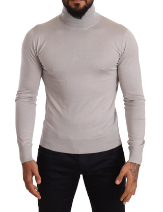 Elegant Cashmere-silk Blend Turtleneck