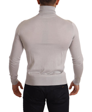 Elegant Cashmere-silk Blend Turtleneck