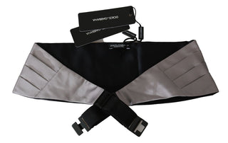 Elegant Gray Silk Cummerbund For Men