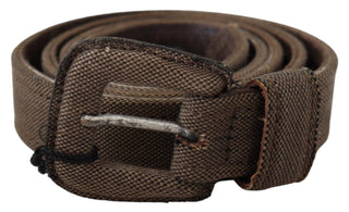 Elegant Brown Leather Waist Belt