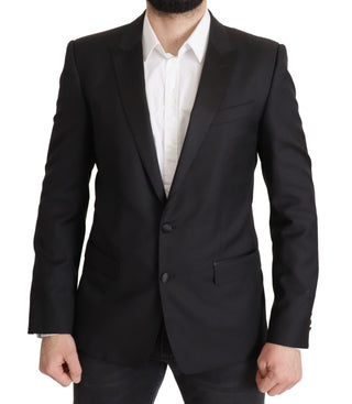 Black Wool Single Breasted MARTINI Blazer