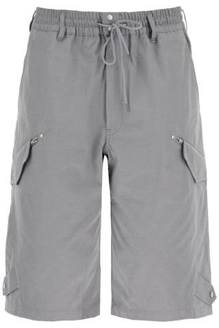 Canvas Multi-pocket Bermuda Shorts.